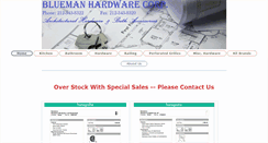 Desktop Screenshot of bluemanhardware.com